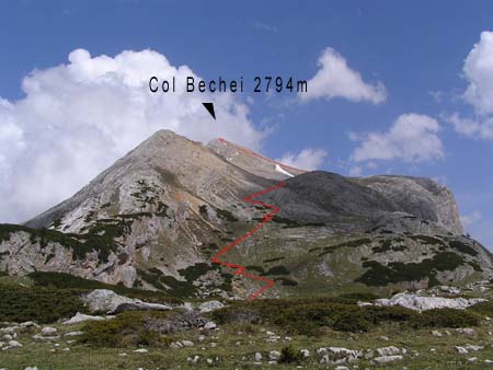  -> Col Bechei Dessora 2794m   (I)